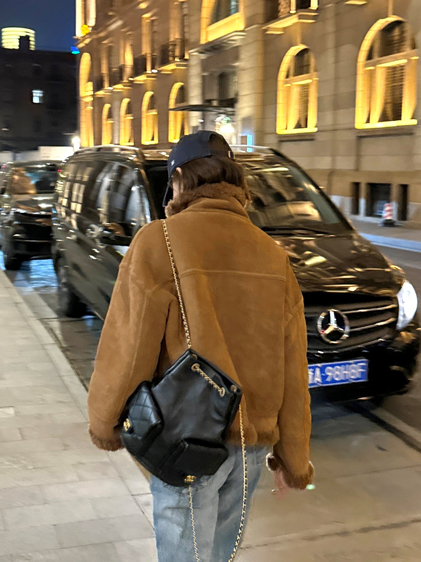 Stand-collar short-length jacket_BDHL8126