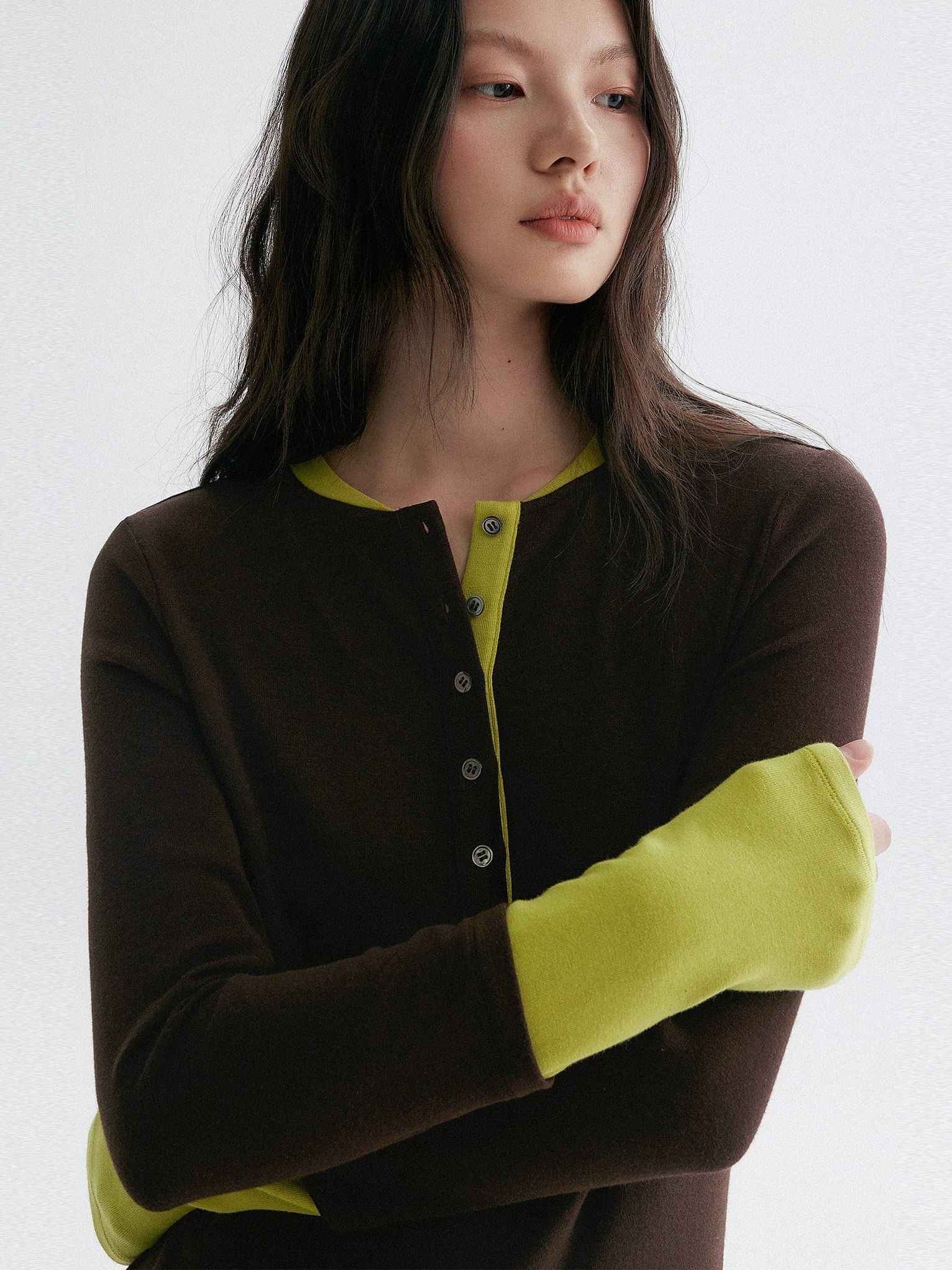 亨利領長袖上衣_BDHL7953