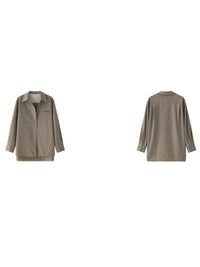 Simple Lapel Pullover Shirt_BDHL6522