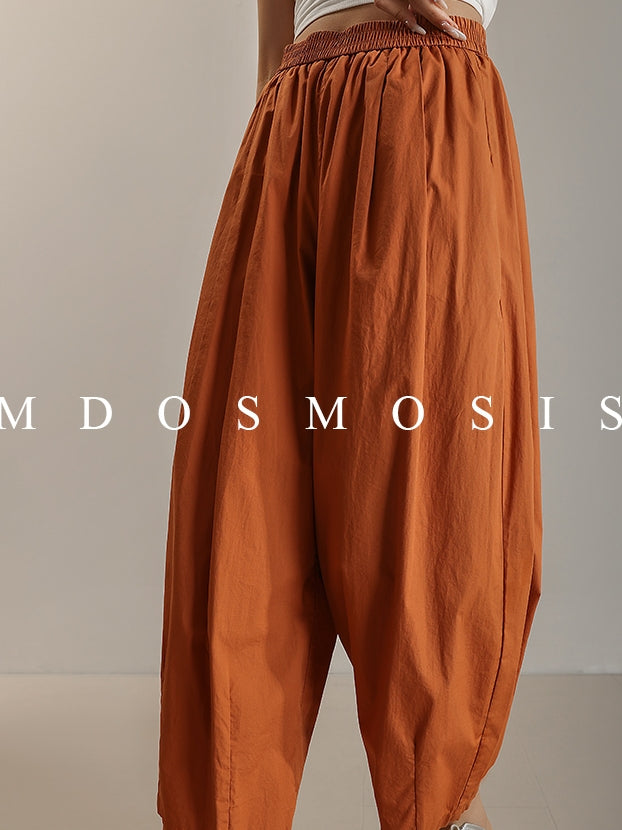Elastic Waist Balloon Pants_BDHL7514
