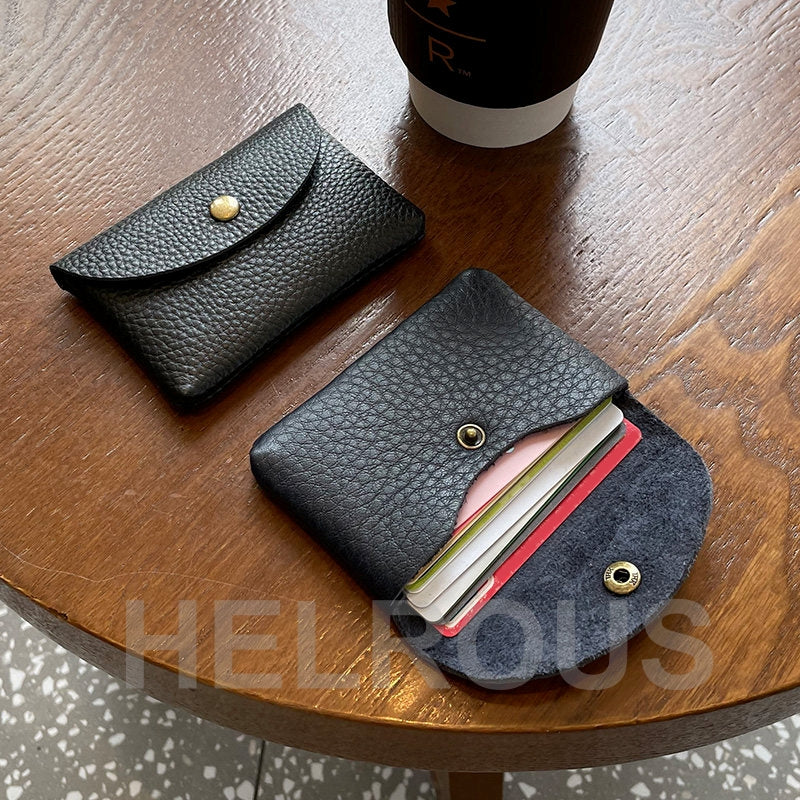 Genuine Leather Mini Card Wallet_BDHL8418