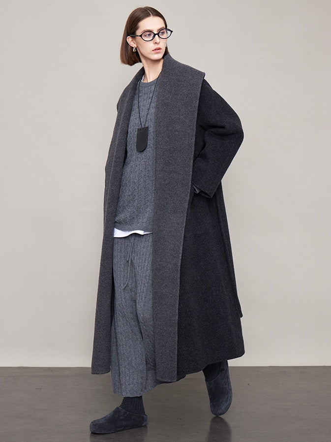 Large Lapel Reversible Long Coat_BDHL6610