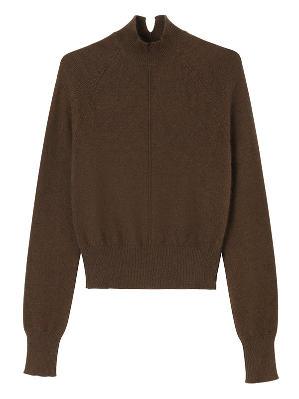 High-Neck Slim Knit Tops_BDHL8021