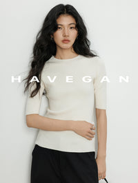 High Neck Slim Knit Tops_BDHL7230