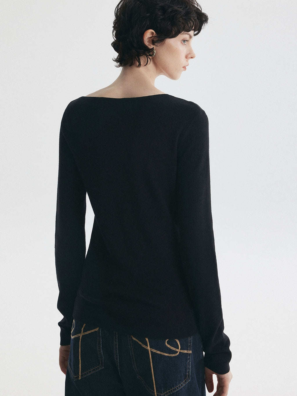 Faux Two-Piece Sheer Tops_BDHL7732