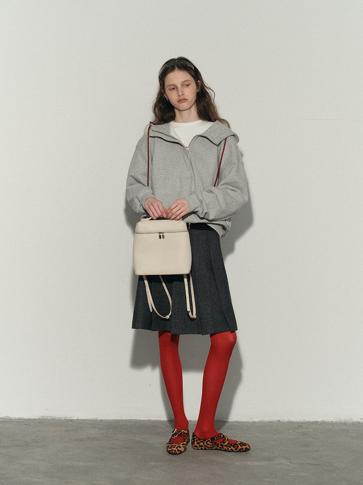 Half-Zip Hooded Sweatshirt_BDHL8158