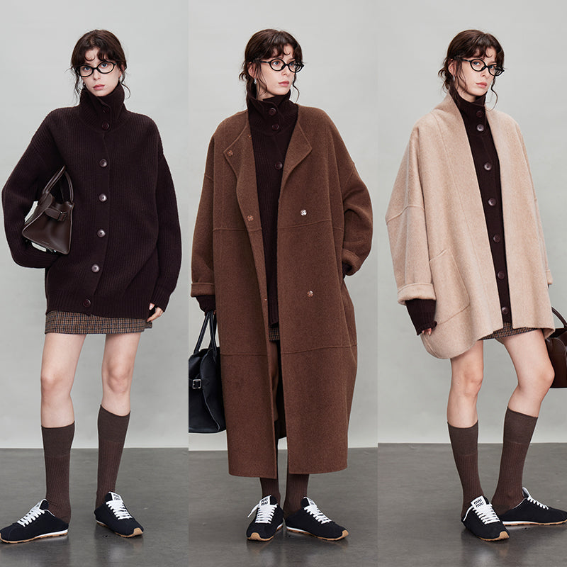 厚針織長版翻領開襟衫_BDHL7942