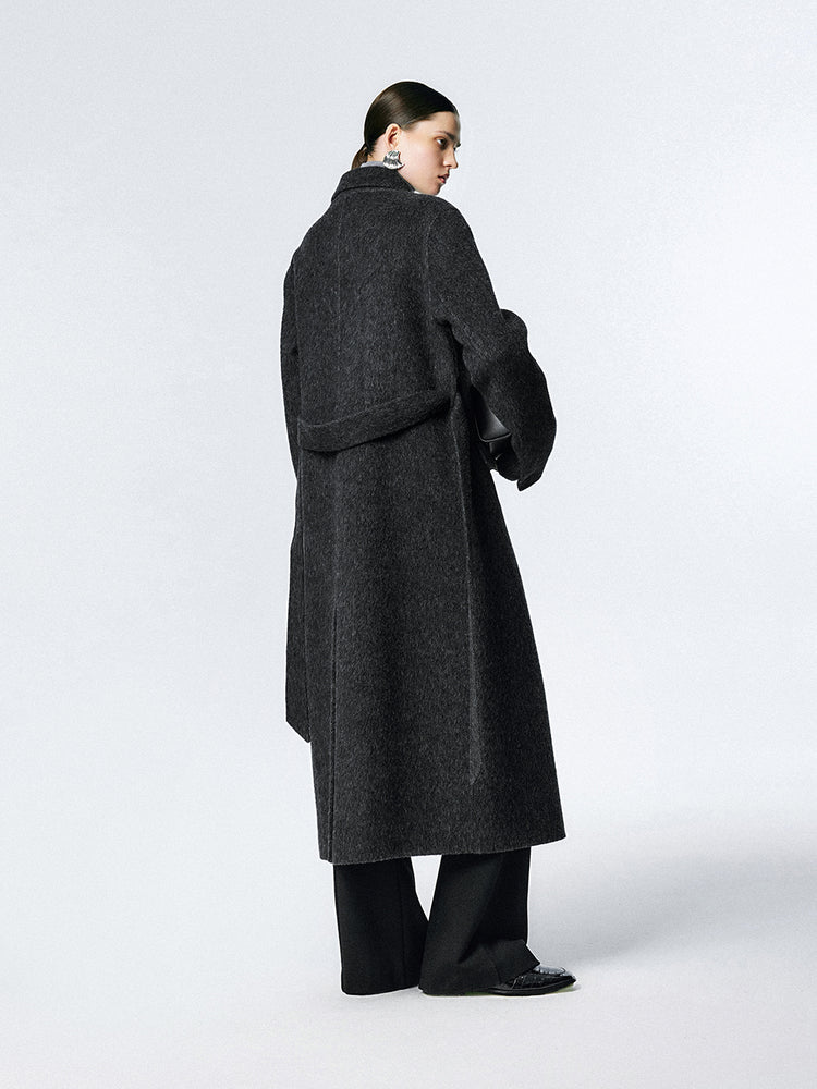 Double-sided minimalist style coat_BDHL5378