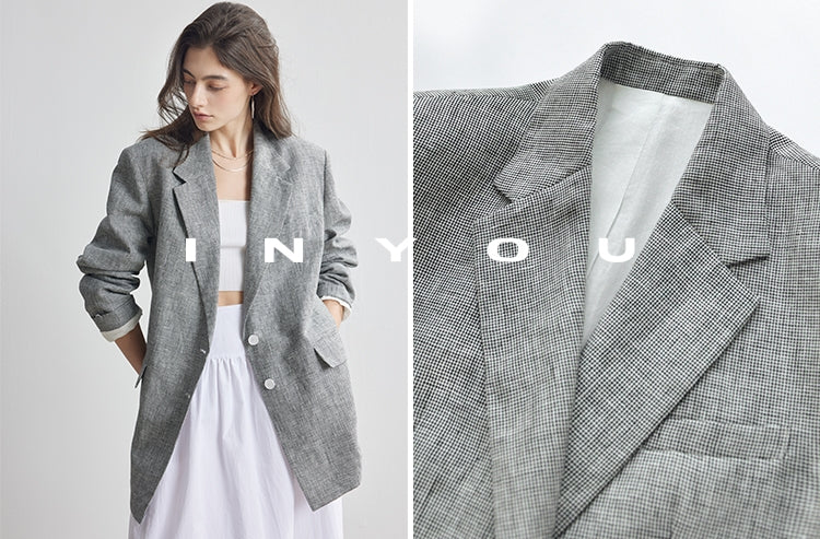 Staggered Lattice Suit Jacket_BDHL7173
