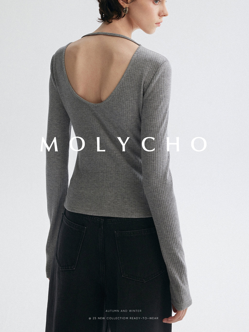 U型鏤空針織上衣_BDHL7952