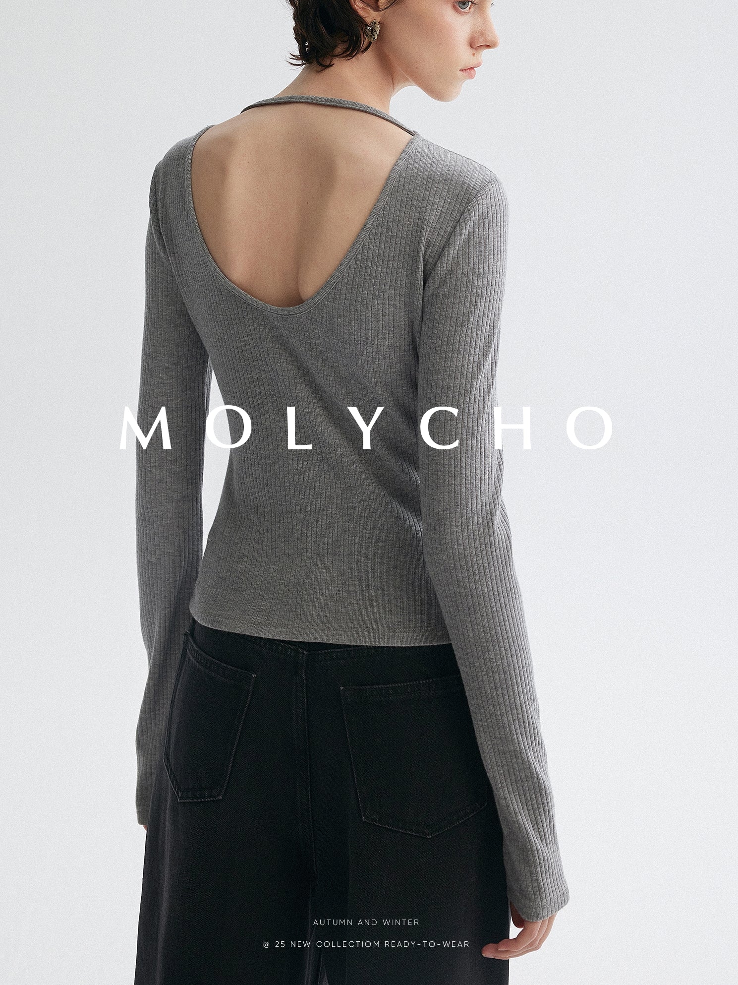 U型鏤空針織上衣_BDHL7952