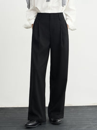 Tucked Straight Suit Pants_BDHL6541