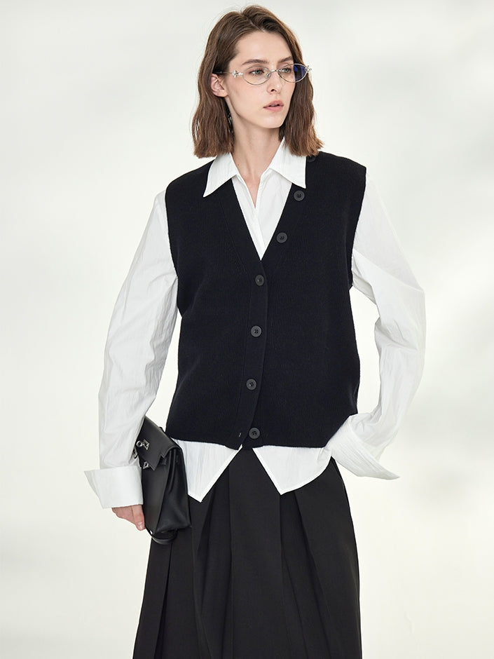Asymmetrical Waist Belt Shirt_BDHL7789