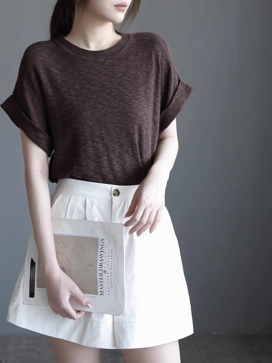 Flying Sleeve Knit Tops_BDHL7421