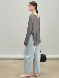 Loose Lazy Airy Knitted Tops_BDHL7289