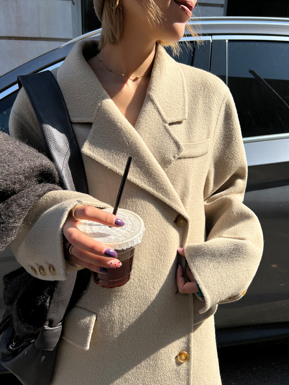 Double sided long woolen coat_BDHL5422