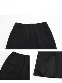 Slim Long Straight Skirt_BDHL6816