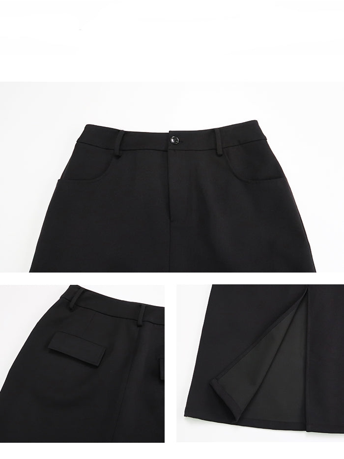 Slim Long Straight Skirt_BDHL6816