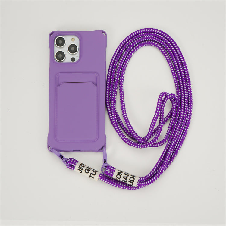 Detachable Lanyard Card Holder iPhone Case_HL3275