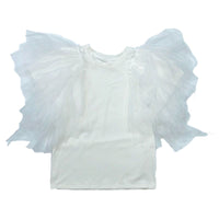 Mesh Flying Sleeve Tops_BDHL7441