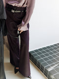 Purple Textured Suit Pants_BDHL8002