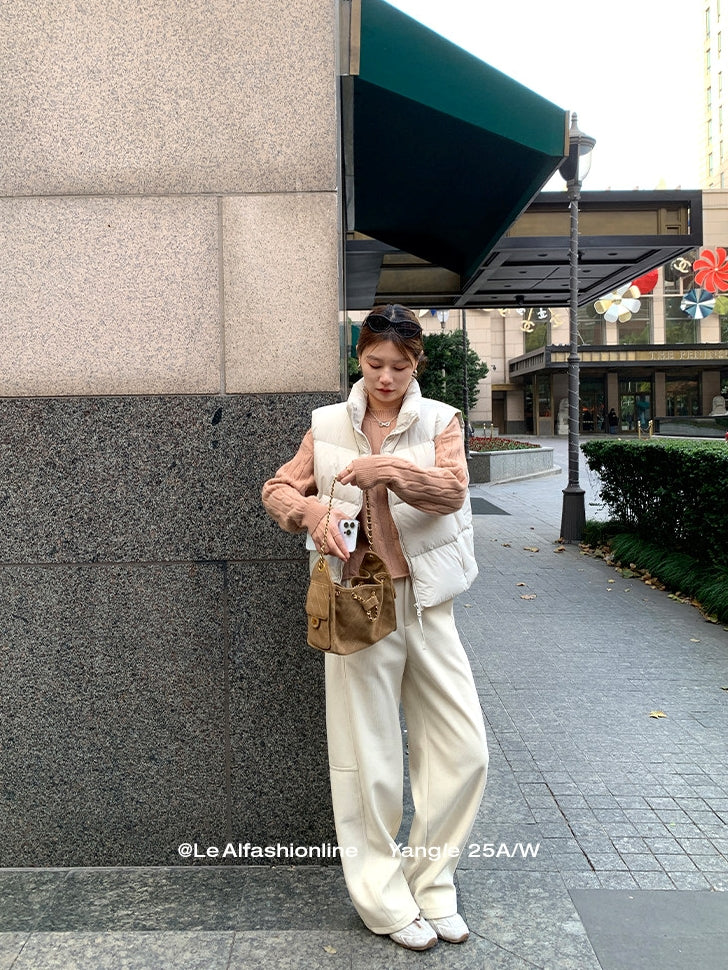 Crew-Neck Cable Knit Tops_BDHL8048