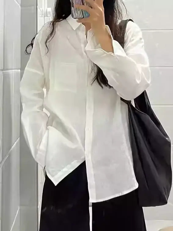 寬鬆後領襯衫_BDHL7381