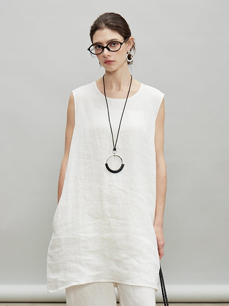 Loose Sleeveless Vest Or Wide Pants_BDHL7190