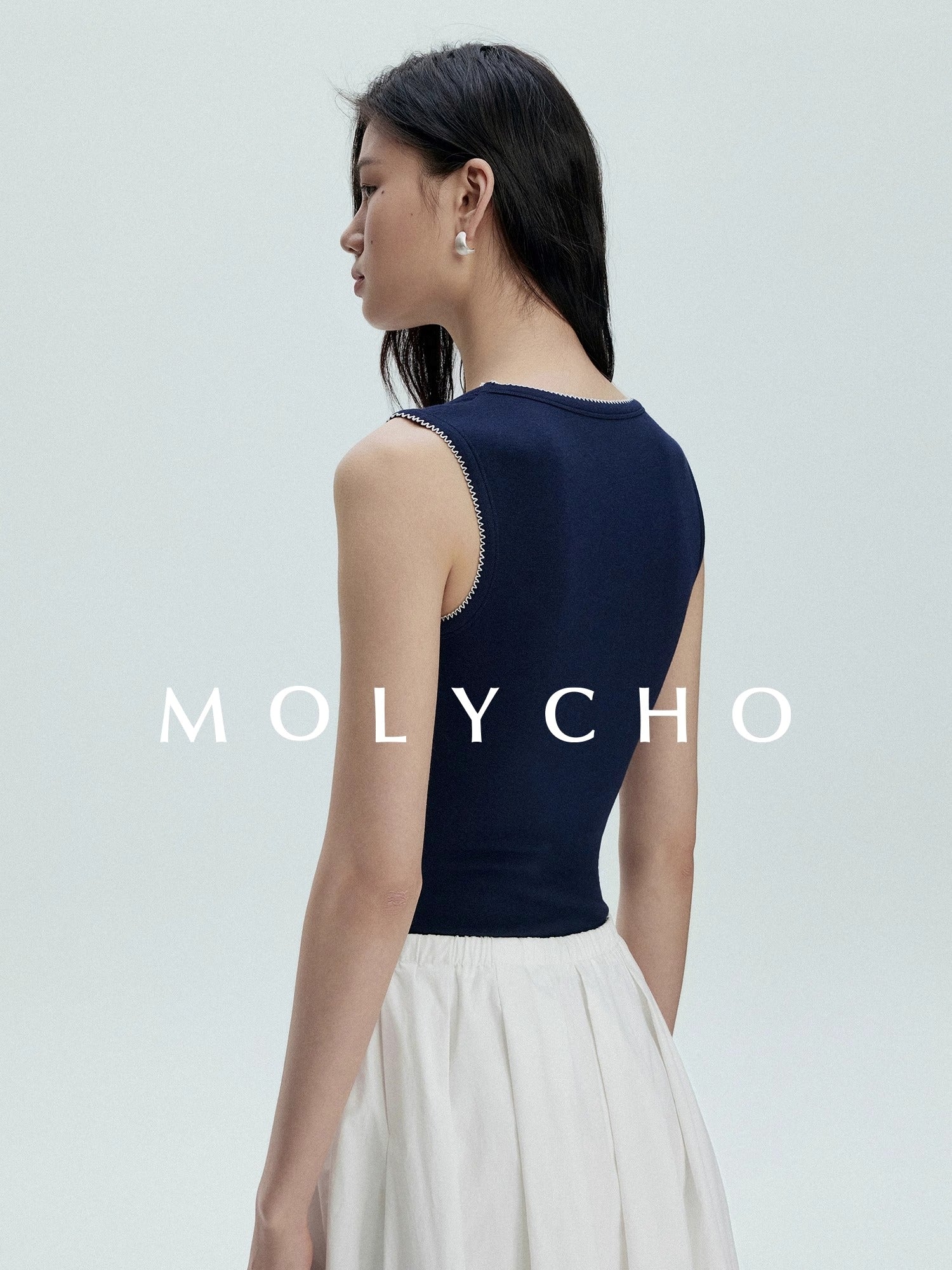 Wide Strap Sleeveless Tops_BDHL7412