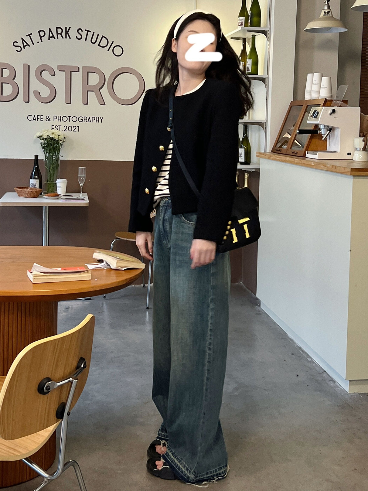 Classic Gold Button Jacket_BDHL7139