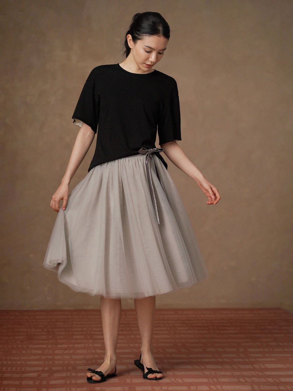 Contrast Cuff Relaxed Fit Tee_BDHL8300