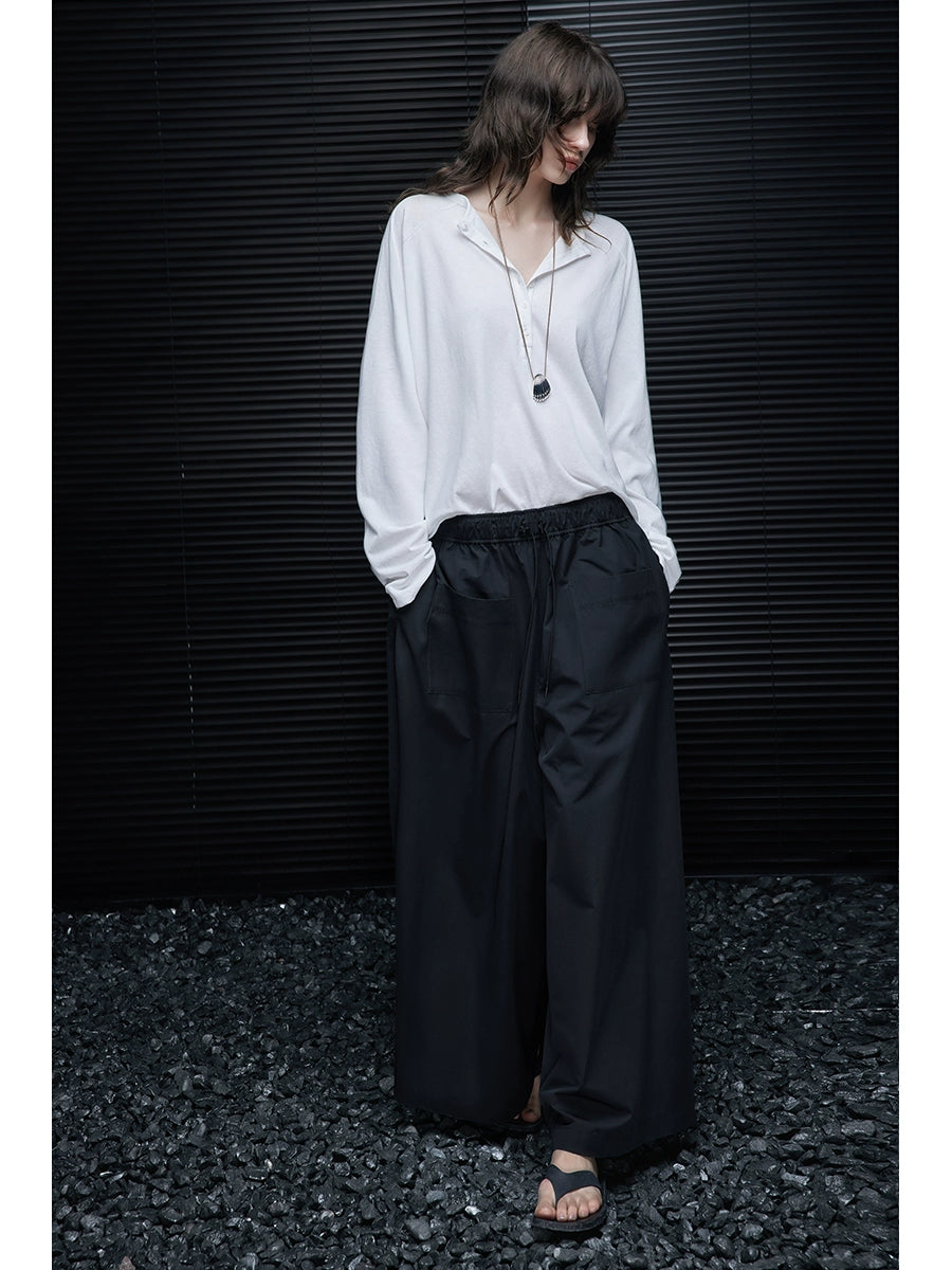 Wide-Leg Flare Pants with Statement Pockets_BDHL7644