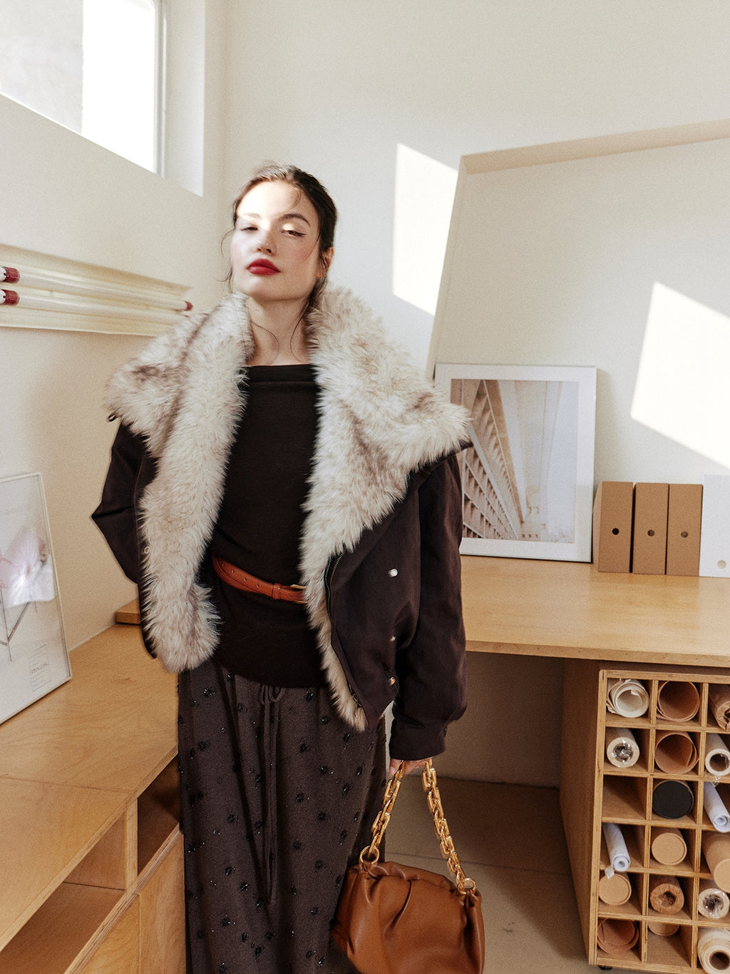 Asymmetrical One-Shoulder Knit Tops_BDHL7997