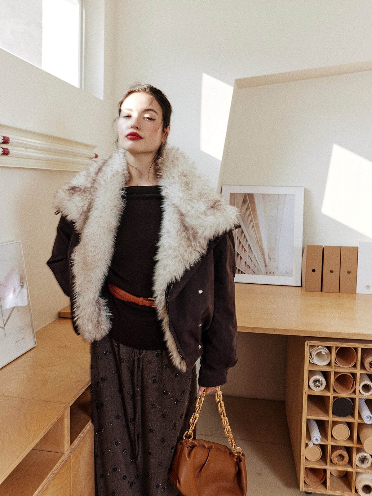 Asymmetrical One-Shoulder Knit Tops_BDHL7997