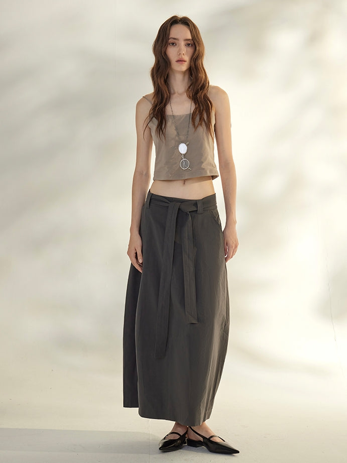 Wide-Belted Long Skirt_BDHL7692