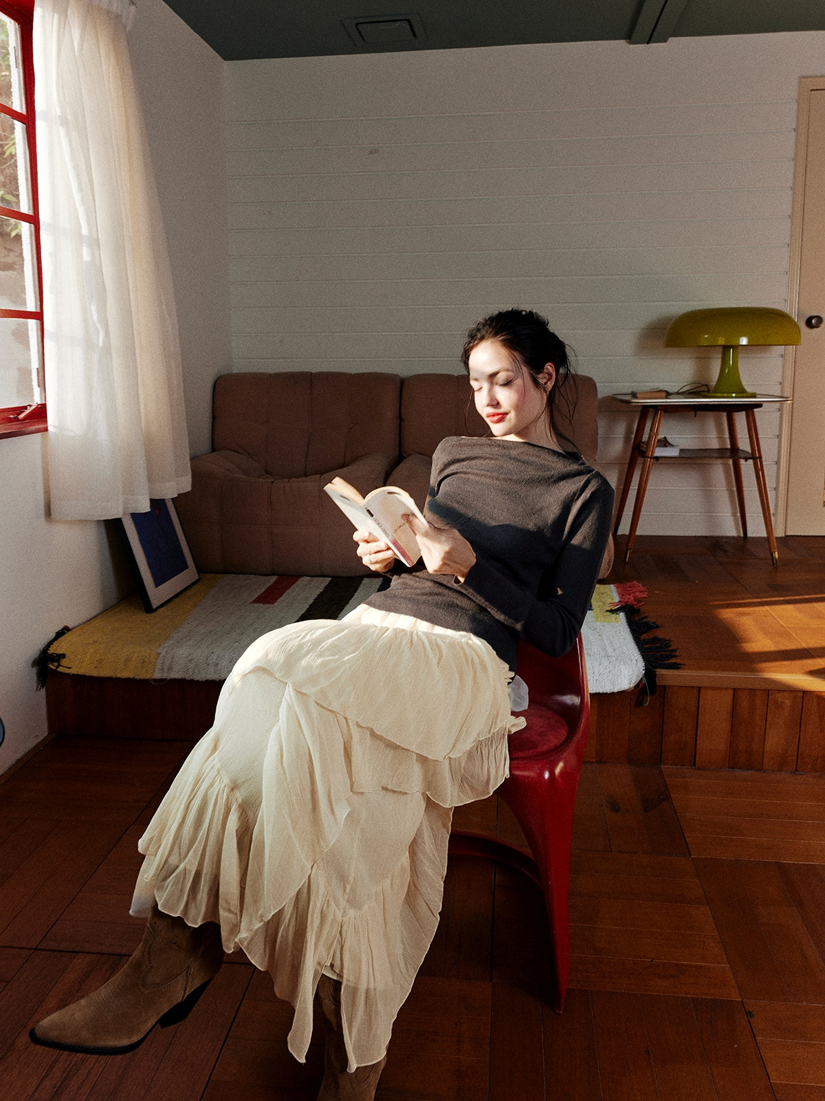 Asymmetrical Tulle Skirt_BDHL7999