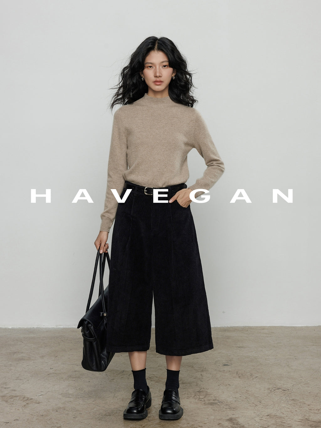 半高領針織上衣_BDHL7885