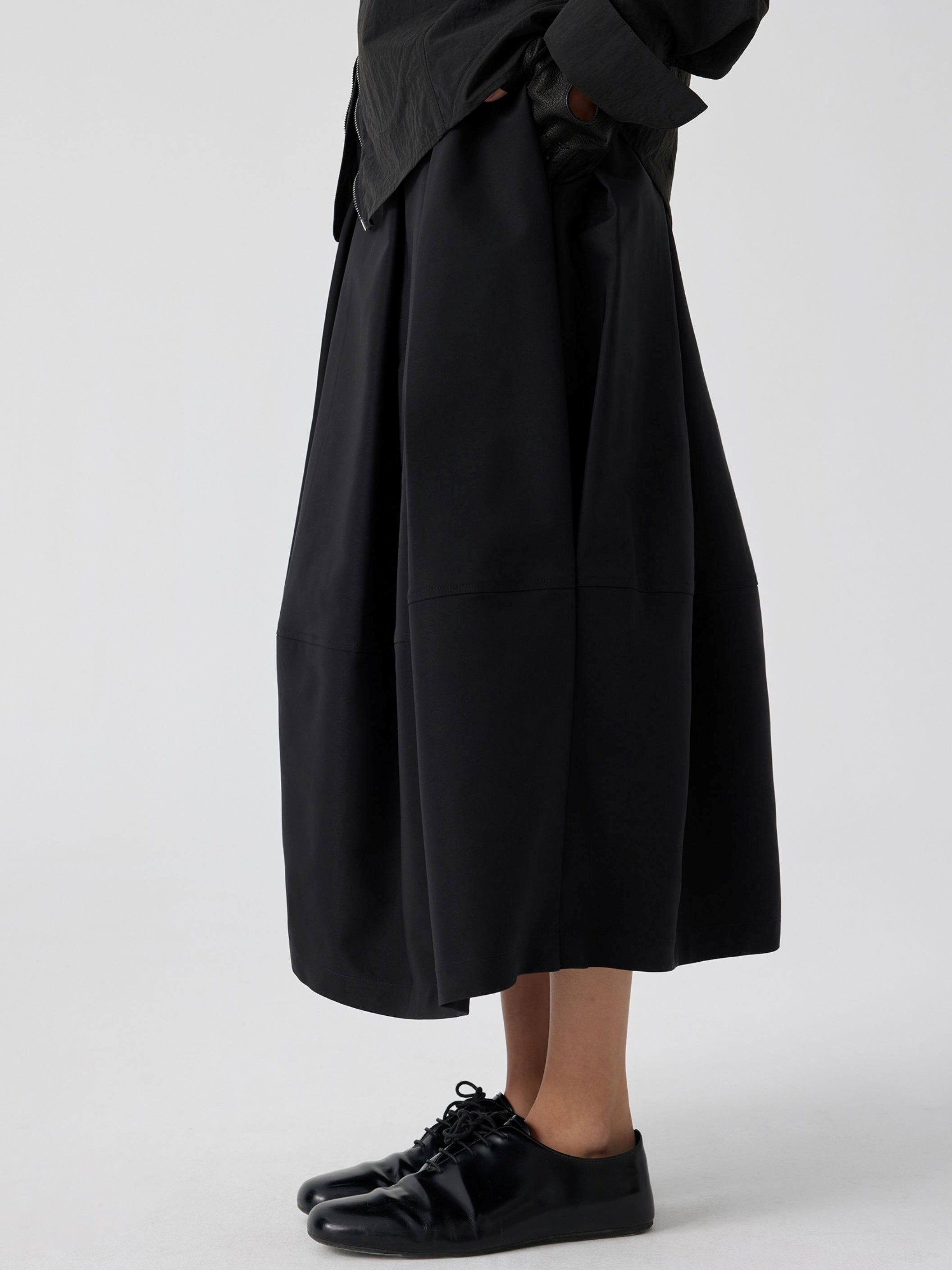 Pleated Bubble Long Skirt_BDHL8168