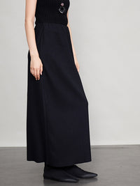 Back Slit Straight Long Skirt_BDHL6696