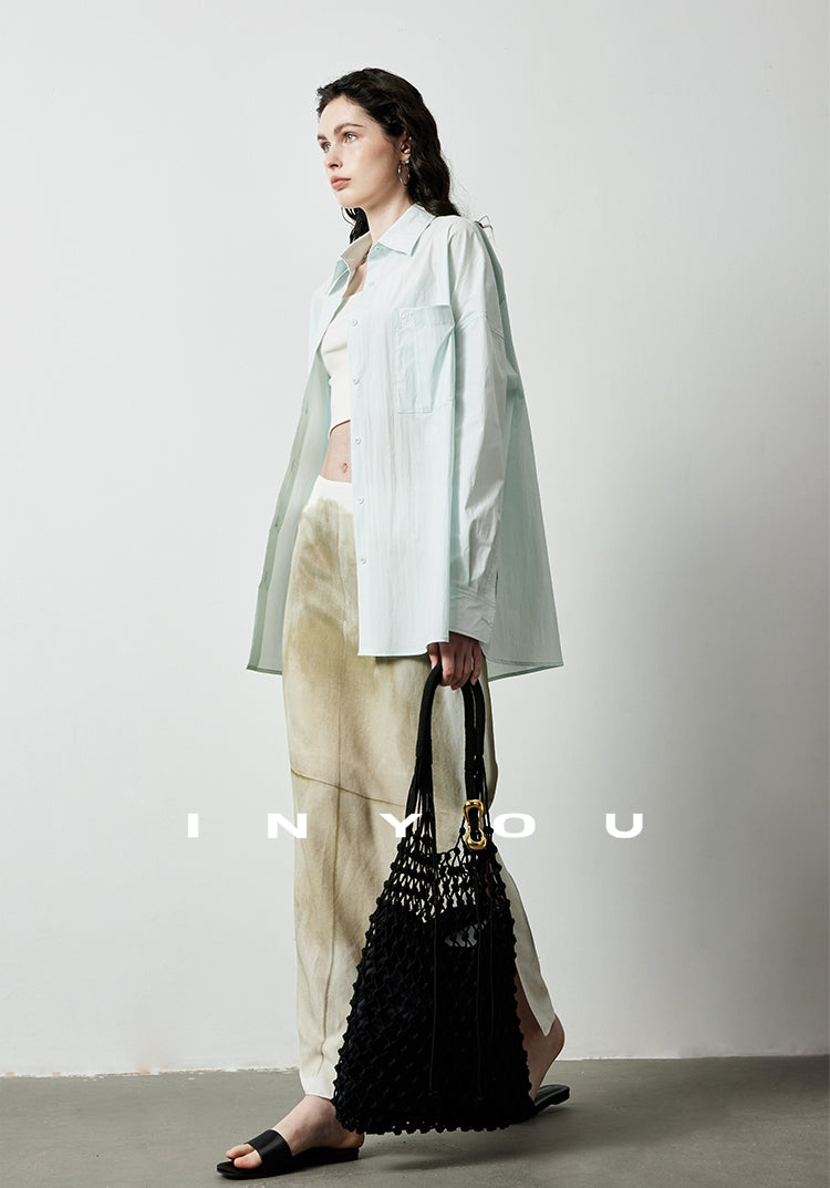 Loose-Fitting Silhouette Shirt_BDHL7155