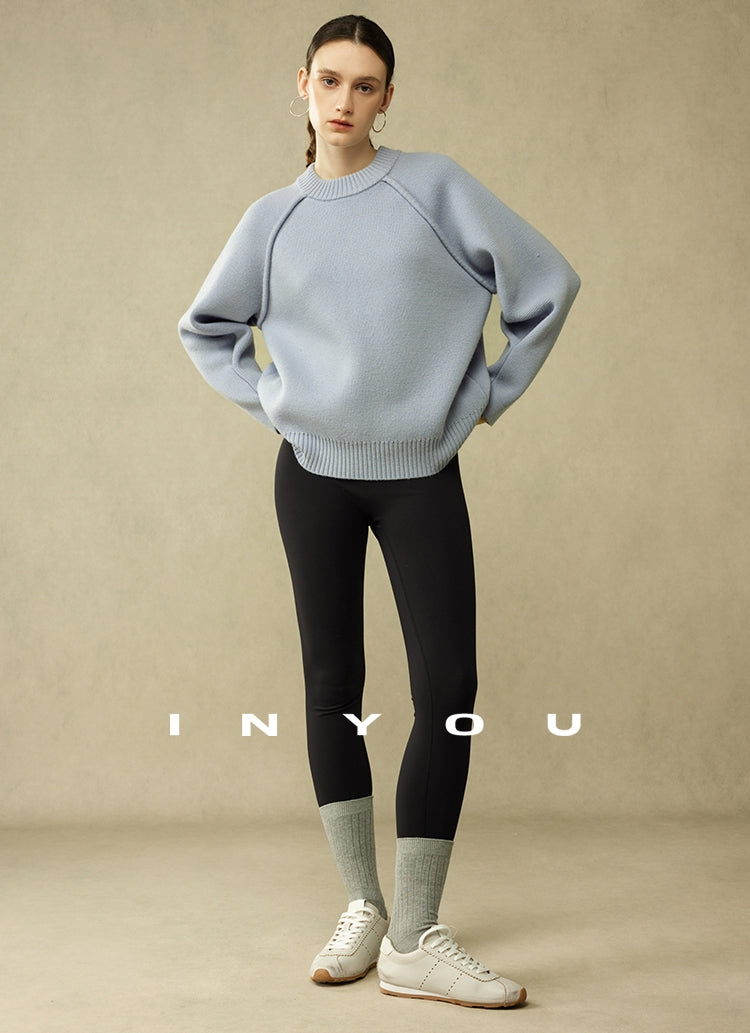 Thick Leg-Of-Matton Sleeve Knit_BDHL6789