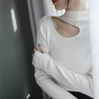 Hollow Half Turtleneck Knit_BDHL6723