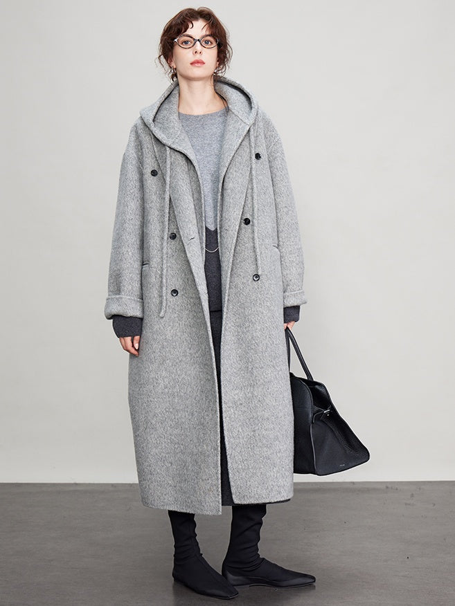 Faux Two-Piece Hooded Long Coat_BDHL6678