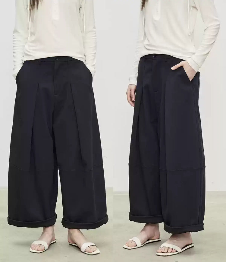 Loose-Fitting Silhouette Wide Pants_BDHL7081