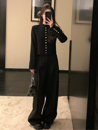 Loose Slim Floor-Length Pants_BDHL6994