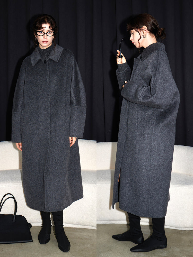 Cocoon Silhouette Long Coat_BDHL6925