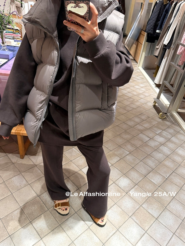 Loose-Fitting Sweatshirt Or Flared Skirt Pants_BDHL8007