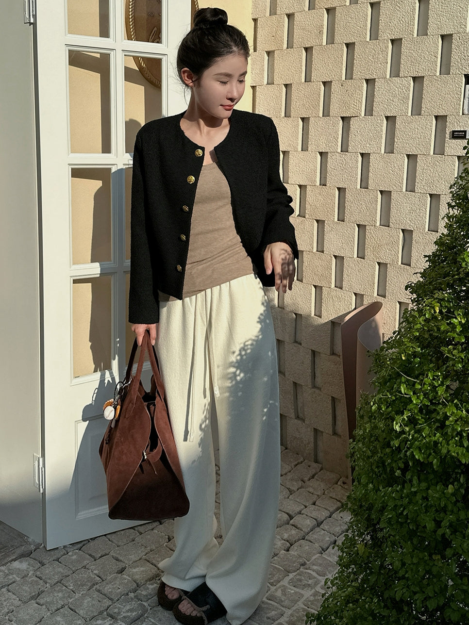 Classic Gold Button Jacket_BDHL7139
