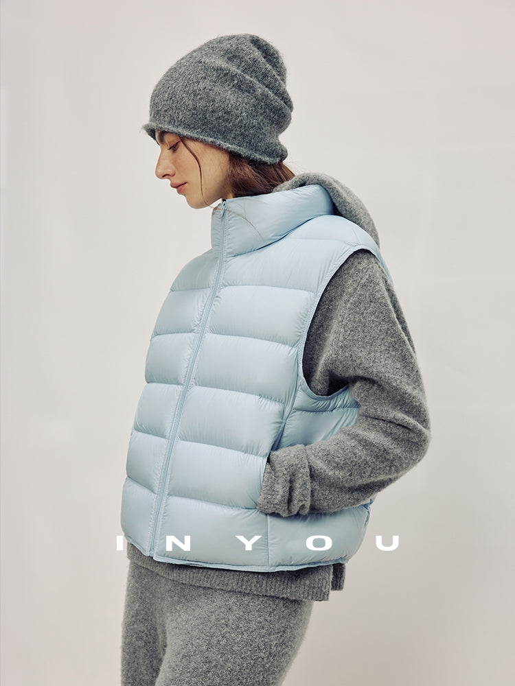 Stand-Collar Down Vest_BDHL7987