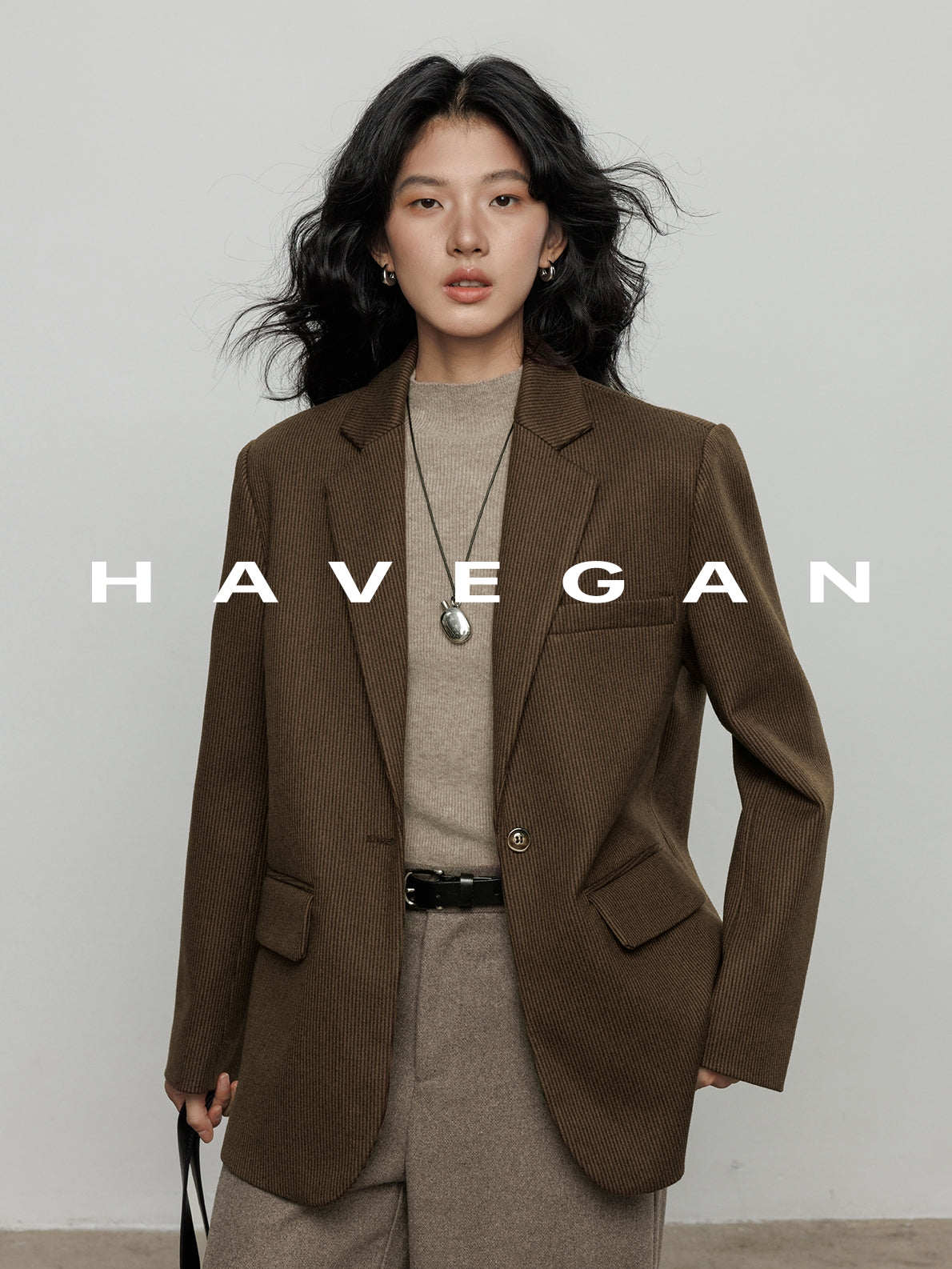 抓絨西裝外套_BDHL7969